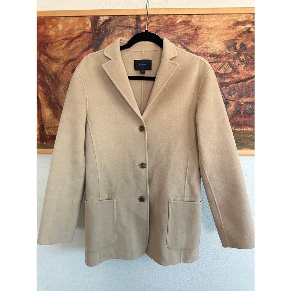 Faconnable Camel Wool Coat